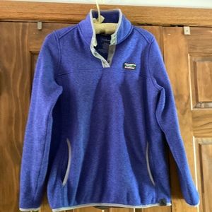 LL Bean Women’s Fleece Indigo Purple-Blue S